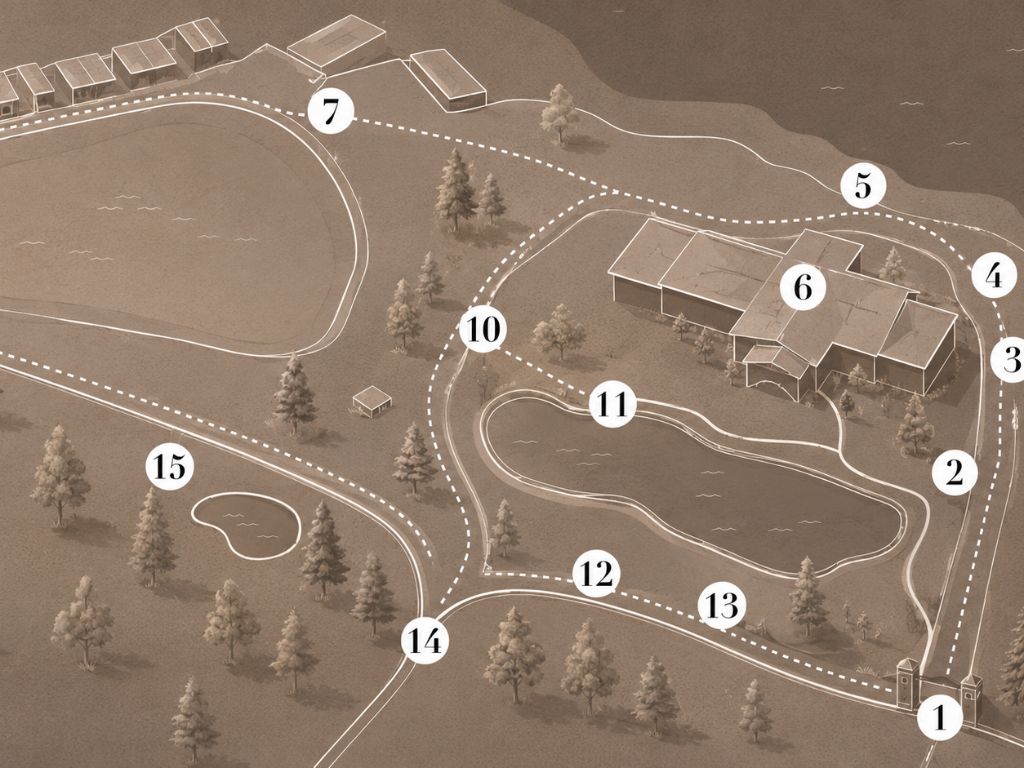 Mapa gry terenowej Zacisze Resort Kaszuby